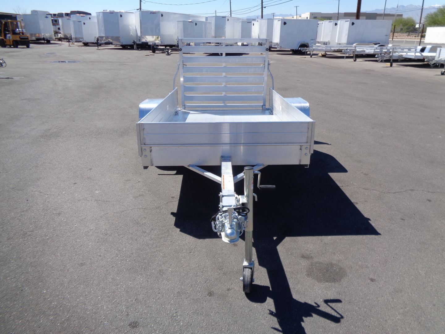 New 2027 Aluma * 548ESA-S * 5x8 Single Axle Utility Trailer w/ 12" Solid Sides