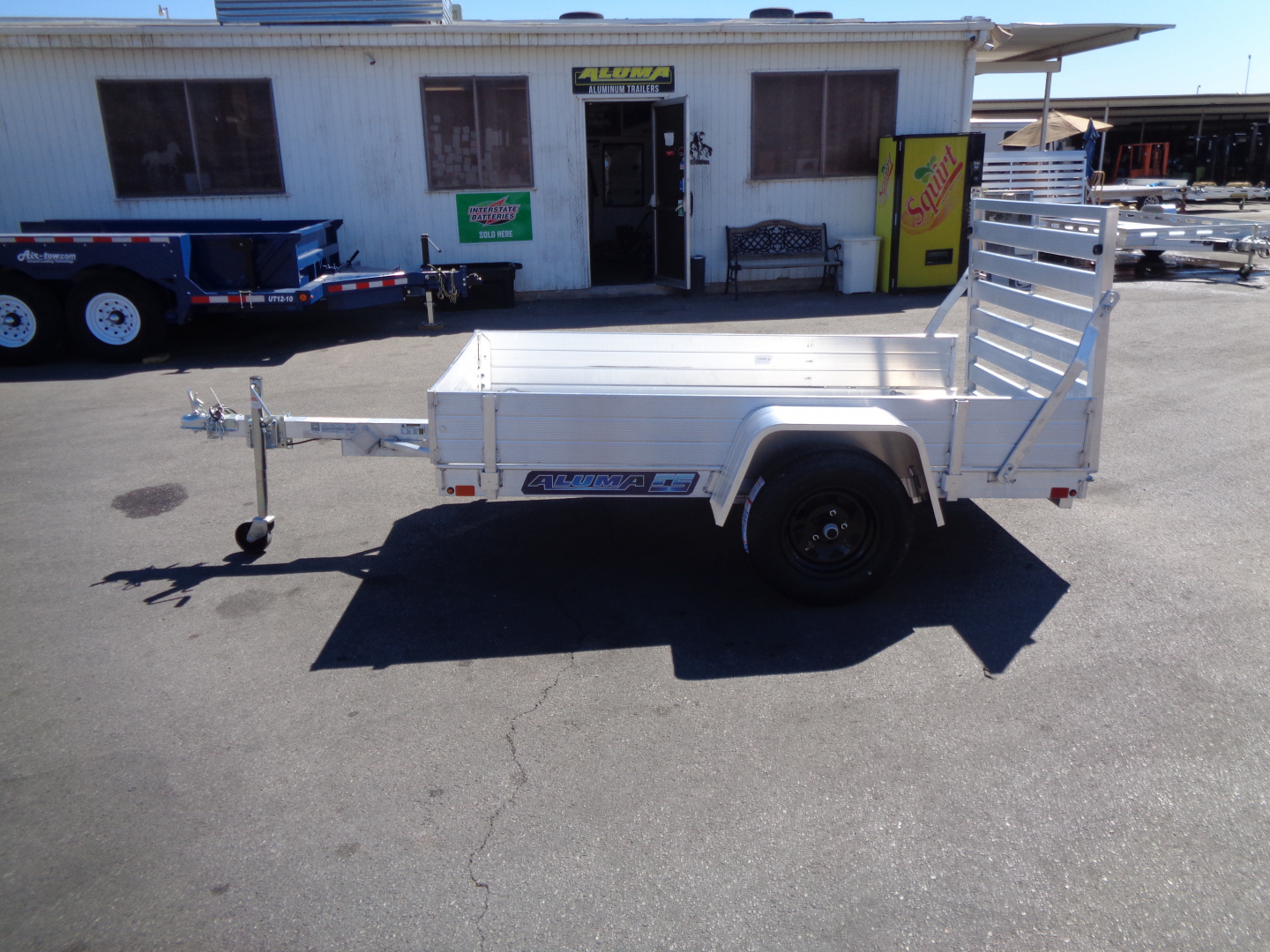 New 2027 Aluma * 548ESA-S * 5x8 Single Axle Utility Trailer w/ 12" Solid Sides