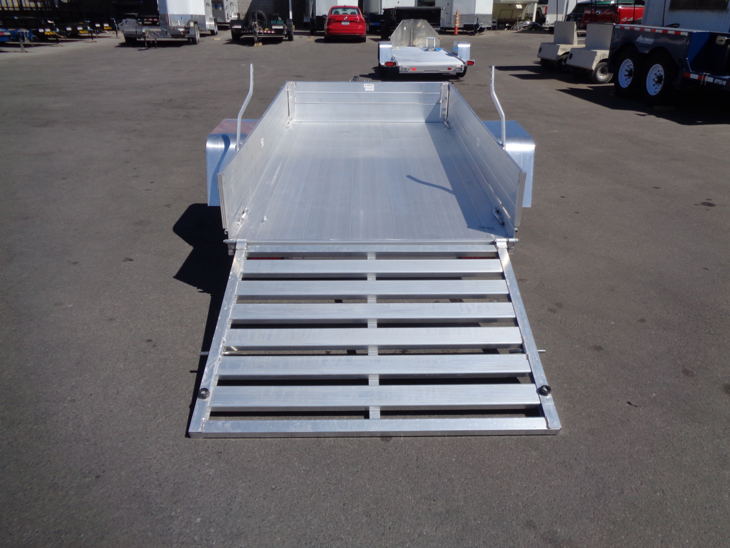 New 2027 Aluma * 548ESA-S * 5x8 Single Axle Utility Trailer w/ 12" Solid Sides