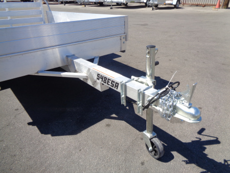 New 2027 Aluma * 548ESA-S * 5x8 Single Axle Utility Trailer w/ 12" Solid Sides