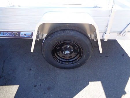 New 2027 Aluma * 548ESA-S * 5x8 Single Axle Utility Trailer w/ 12" Solid Sides