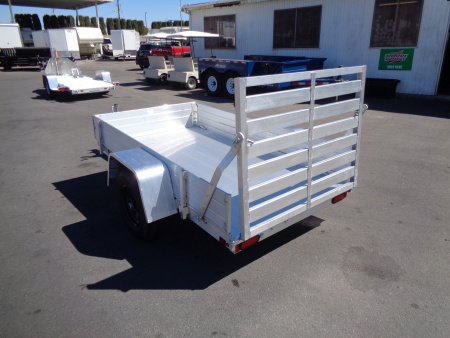 New 2027 Aluma * 548ESA-S * 5x8 Single Axle Utility Trailer w/ 12" Solid Sides