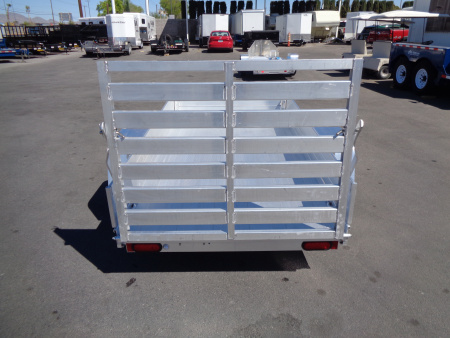 New 2027 Aluma * 548ESA-S * 5x8 Single Axle Utility Trailer w/ 12" Solid Sides