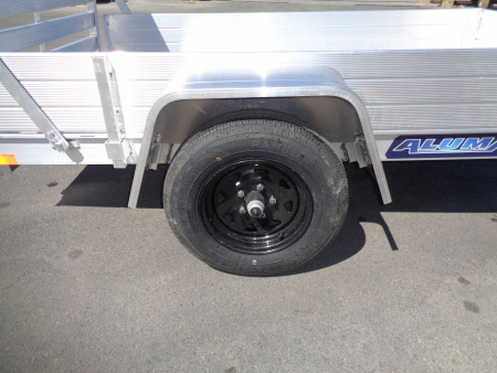 New 2027 Aluma * 548ESA-S * 5x8 Single Axle Utility Trailer w/ 12" Solid Sides