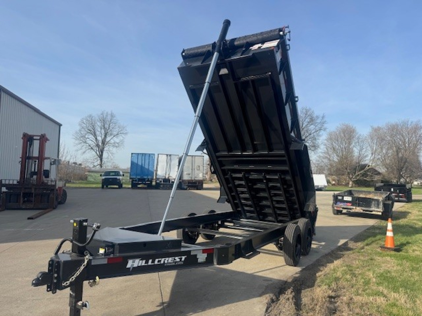New 2026 Hillcrest Trailers 83x16 16K Telescopic Dump Trailer
