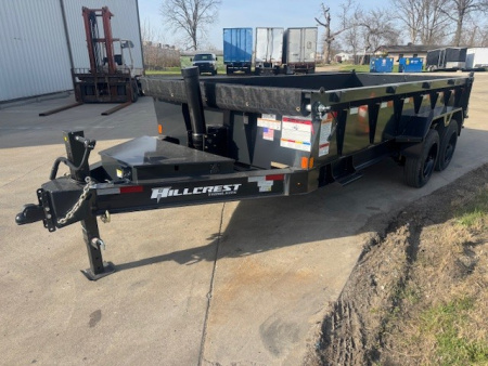 New 2026 Hillcrest Trailers 83x16 16K Telescopic Dump Trailer