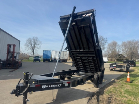 New 2026 Hillcrest Trailers 83x16 16K Telescopic Dump Trailer