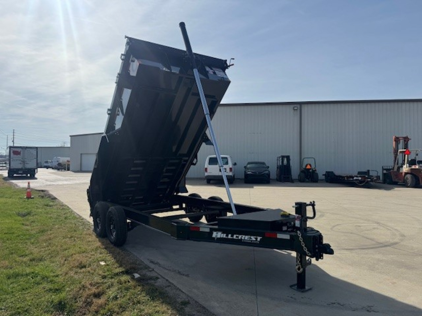 New 2026 Hillcrest Trailers 83x14 14K Telescopic Dump Trailer