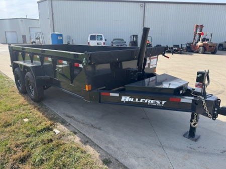 New 2026 Hillcrest Trailers 83x14 14K Telescopic Dump Trailer