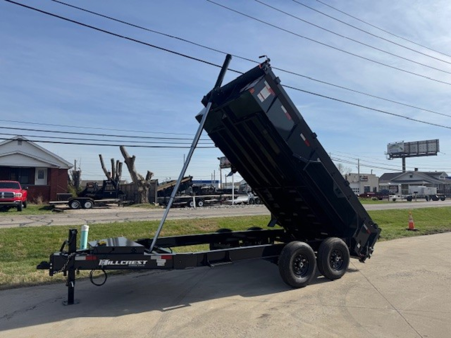New 2026 Hillcrest Trailers 83x14 14K Telescopic Dump Trailer