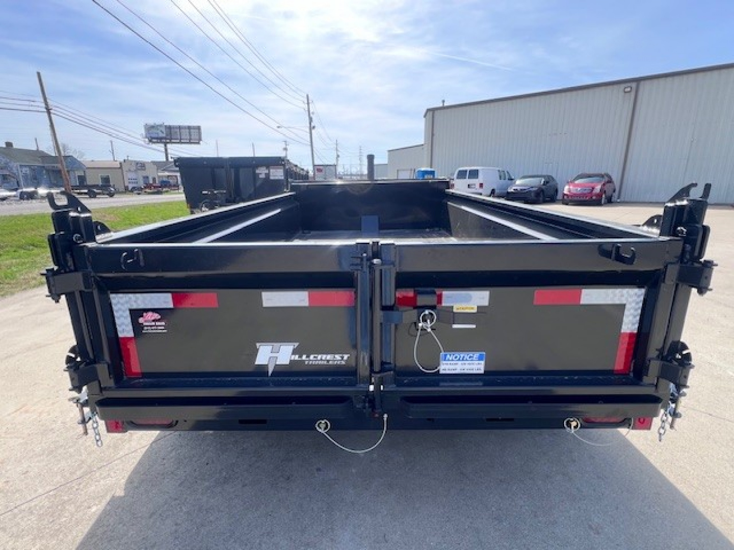 New 2026 Hillcrest Trailers 6x12 10K Telescopic Dump Trailer