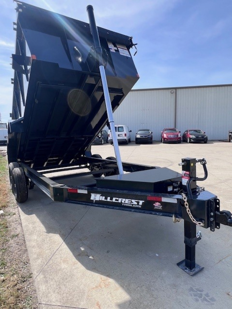 New 2026 Hillcrest Trailers 83x16 16K High Side Telescopic Dump Trailer
