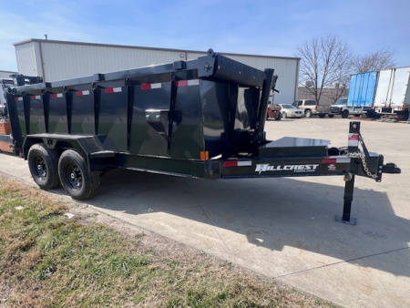 New 2026 Hillcrest Trailers 83x16 16K High Side Telescopic Dump Trailer