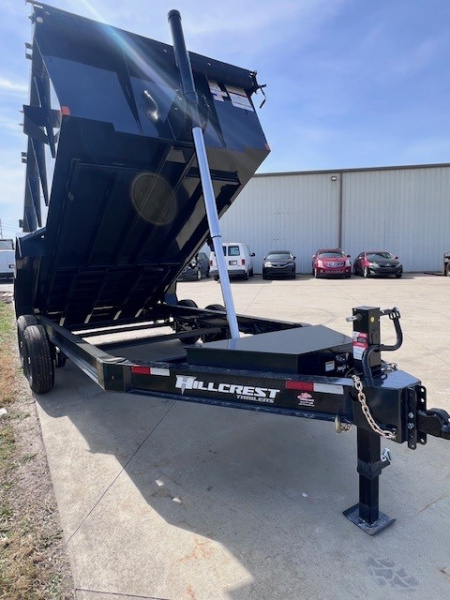 New 2026 Hillcrest Trailers 83x16 16K High Side Telescopic Dump Trailer