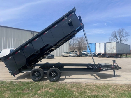 New 2026 Hillcrest Trailers 83x16 16K High Side Telescopic Dump Trailer