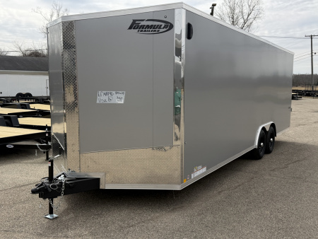 New 2026 8.5 x 24 Formula Conquest Enclosed Trailer 10k GVW 7ft interior