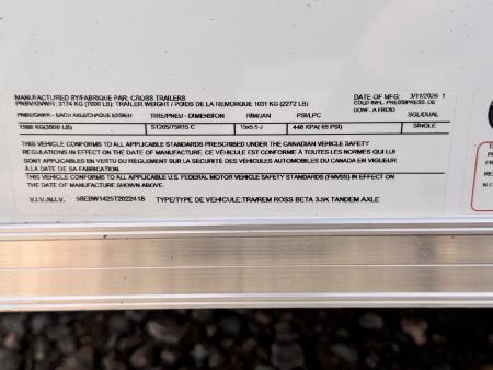 New 2026 Cross Trailers 7-14-1.5V Enclosed 7K GVWR