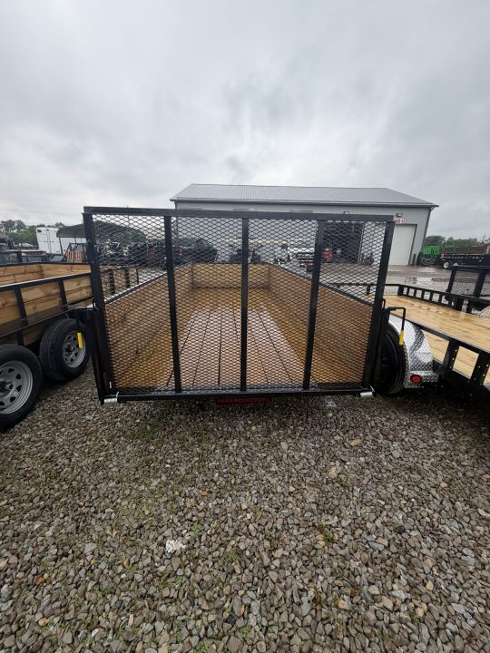 New 2026 AMO UT162 Utility Trailer 76X16 TA HIGH SIDES (GVW:7000) BLACK