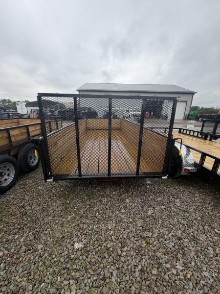 New 2026 AMO UT162 Utility Trailer 76X16 TA HIGH SIDES (GVW:7000) BLACK