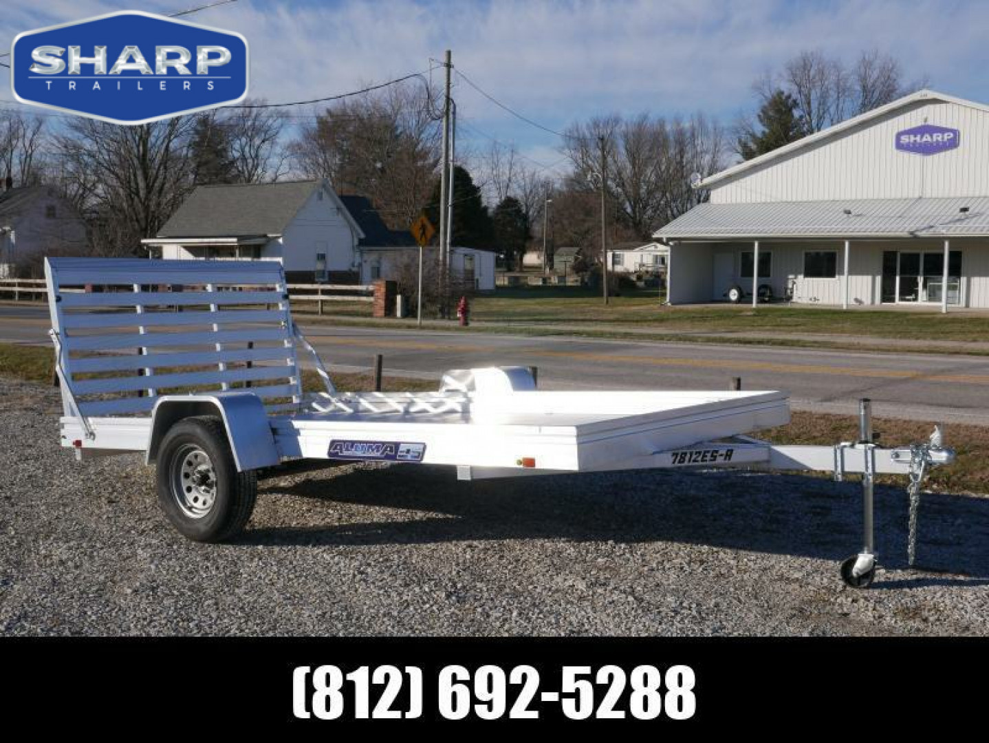 New 2027 Aluma 7812 ESA Utility Trailer