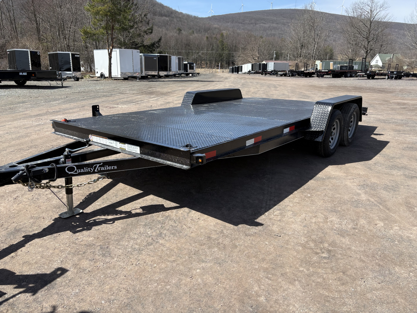 New 2026 Quality Trailers 82" x 18' (14' + 4' Dove Tail)Full Steel Deck 7K Car / Racing Trailer