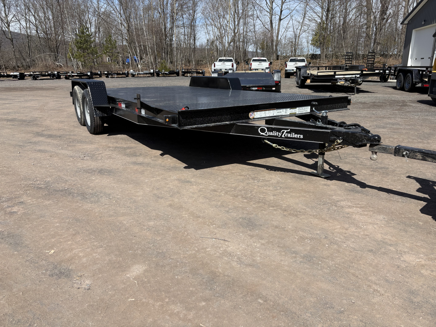 New 2026 Quality Trailers 82" x 18' (14' + 4' Dove Tail)Full Steel Deck 7K Car / Racing Trailer