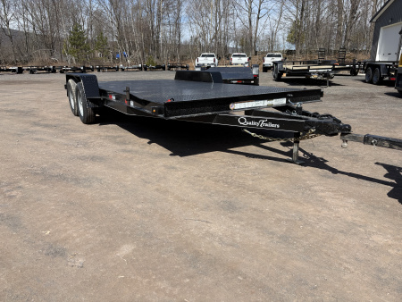 New 2026 Quality Trailers 82" x 18' (14' + 4' Dove Tail)Full Steel Deck 7K Car / Racing Trailer
