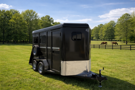 New 2026 Valley Trailers 2 Horse Slant Load 7'6  Tall