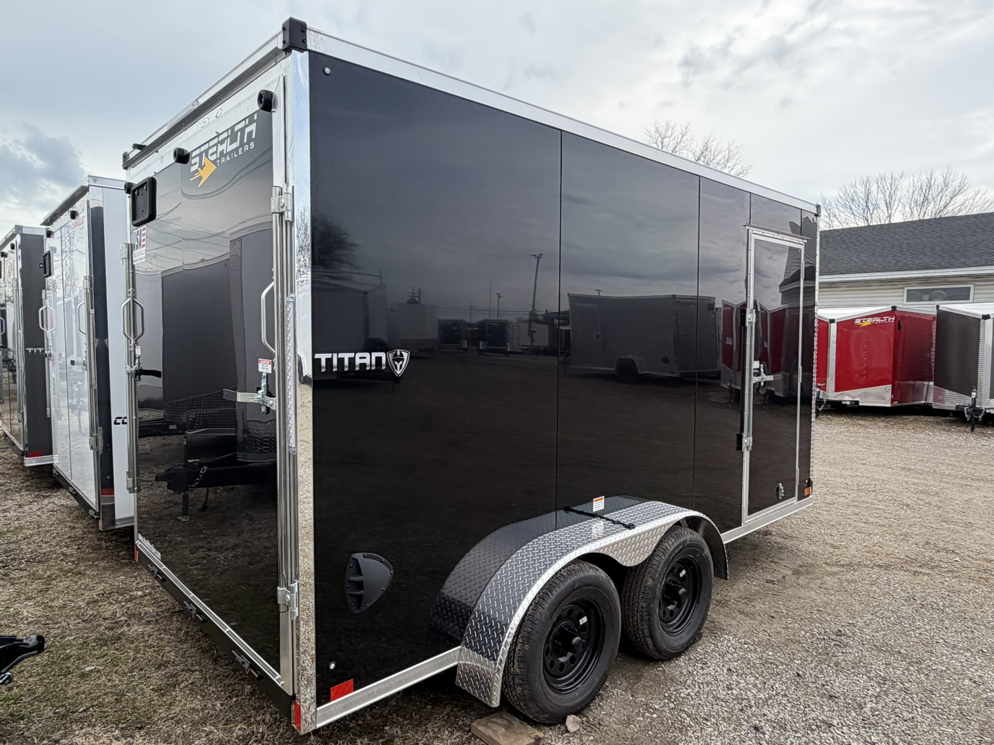 New 2026 Stealth 7 X 14 Cargo / Enclosed Trailer with Ramp and 7ft interior Height - UPGRADES SALE UNIT -