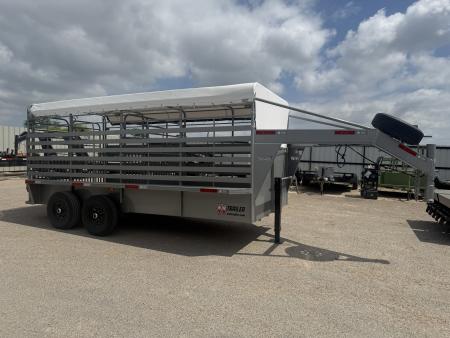 New 2026 WW ROUSTABOUT 6'8 X16' Stock / Stock Combo Trailer