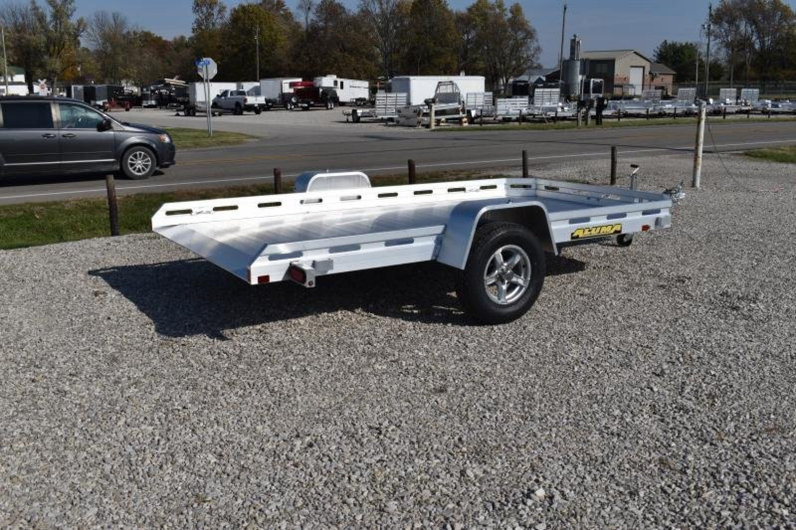 New 2027 Aluma 7712H-TILT Utility Trailer