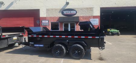 New 6 x 12 Sure-Trac Low-Pro Single Ram Dump Trailer 10k**Stabilizer Jacks