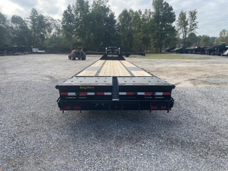 New 2026 Big Tex Trailers 35+5 22GN Tandem Dual Wheel Gooseneck w/ Mega Ramps 23900 GVWR Flatbed Trailer
