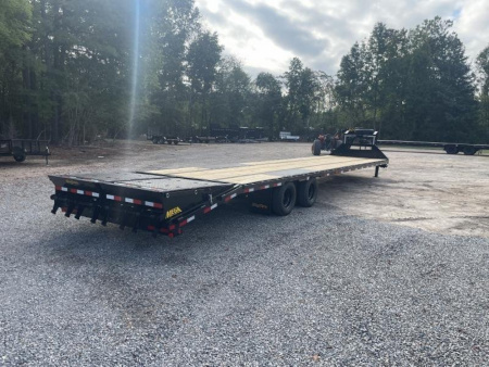 New 2026 Big Tex Trailers 35+5 22GN Tandem Dual Wheel Gooseneck w/ Mega Ramps 23900 GVWR Flatbed Trailer