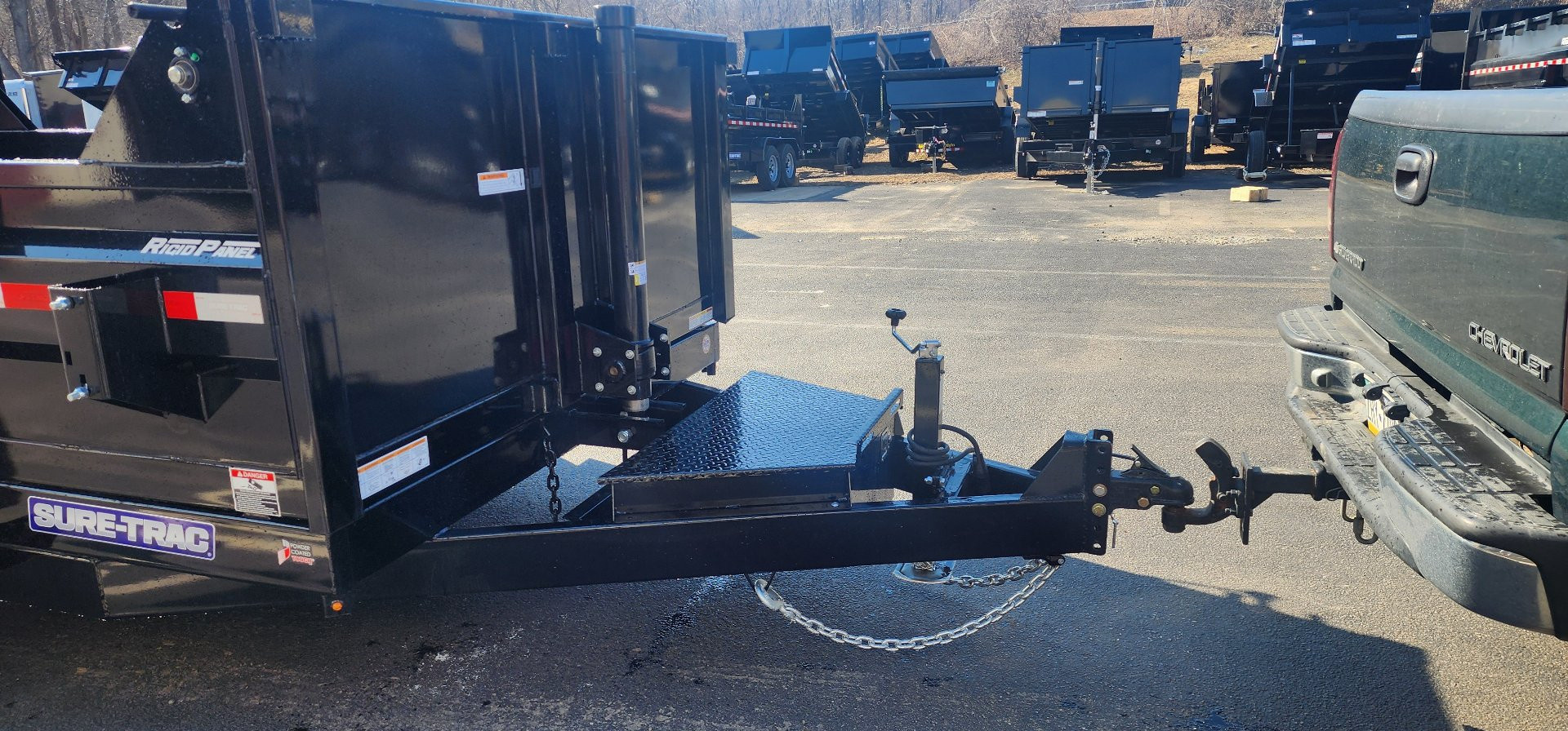 New 7 x 12 Sure-Trac Low-Pro Telescopic Dump Trailer 12k
