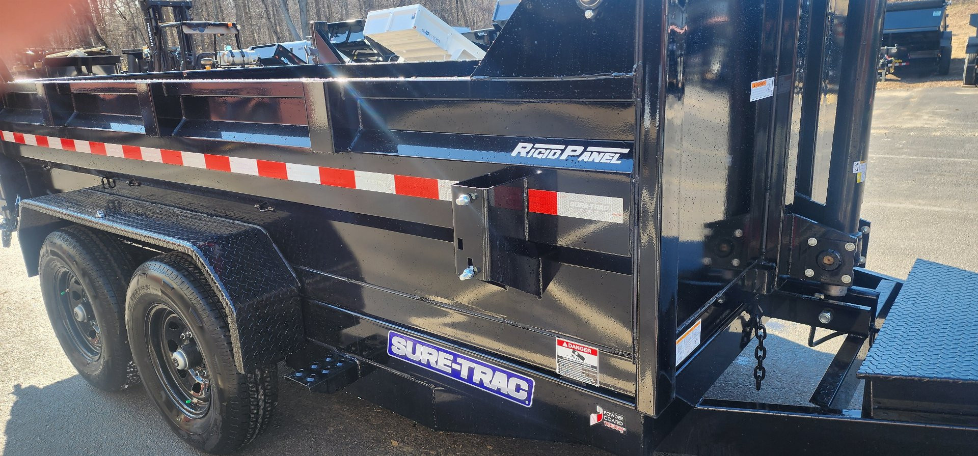 New 7 x 12 Sure-Trac Low-Pro Telescopic Dump Trailer 12k