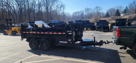 New 7 x 12 Sure-Trac Low-Pro Telescopic Dump Trailer 12k