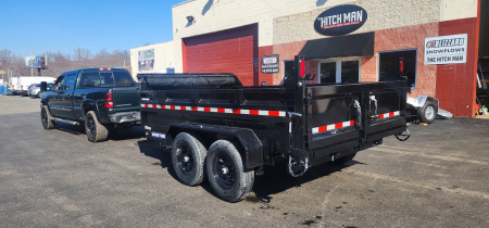 New 7 x 12 Sure-Trac Low-Pro Telescopic Dump Trailer 12k