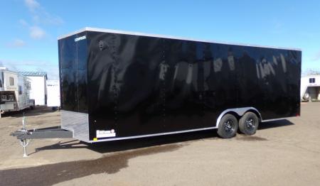 New 2026 Compass 8.5' x 24' Indigo DLX Flat Top V-Nose Car Hauler 10K Cargo / Enclosed Trailer