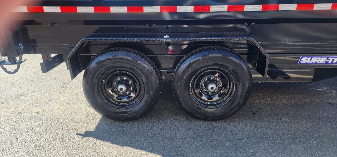 New 7 x 12 Sure-Trac Low-Pro Telescopic Dump Trailer 12k