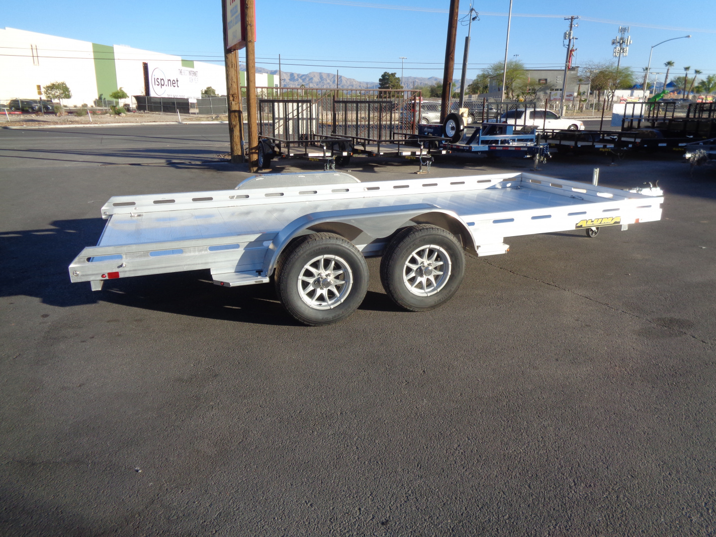 New 2027 Aluma * 8016--TA-R * 16Ft Tandem Axle 8.5K Aluminum Car Hauler