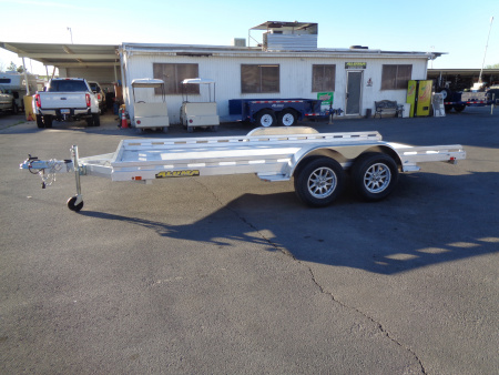 New 2027 Aluma * 8016--TA-R * 16Ft Tandem Axle 8.5K Aluminum Car Hauler