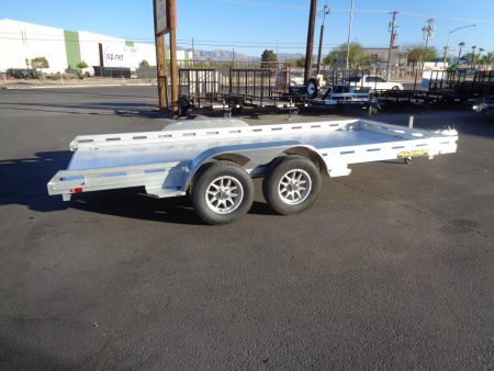 New 2027 Aluma * 8016--TA-R * 16Ft Tandem Axle 8.5K Aluminum Car Hauler