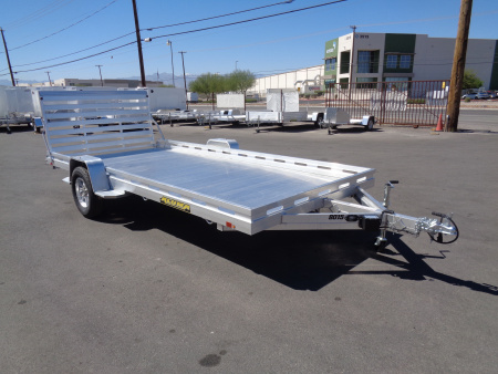 New 2027 Aluma * 8015-TG * 15Ft Single Axle ATV Trailer w/ Tailgate