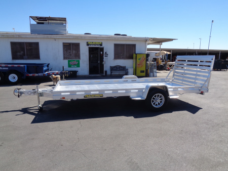 New 2027 Aluma * 8015-TG * 15Ft Single Axle ATV Trailer w/ Tailgate