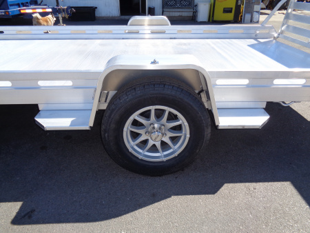 New 2027 Aluma * 8015-TG * 15Ft Single Axle ATV Trailer w/ Tailgate
