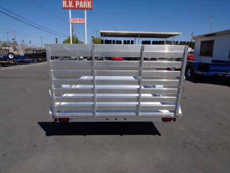 New 2027 Aluma * 8015-TG * 15Ft Single Axle ATV Trailer w/ Tailgate