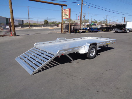 New 2027 Aluma * 8015-TG * 15Ft Single Axle ATV Trailer w/ Tailgate