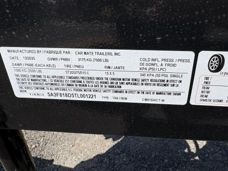New 2026 CAR MATE TRAILERS 18' 7K Steel Runner Open Car / Racing Trailer