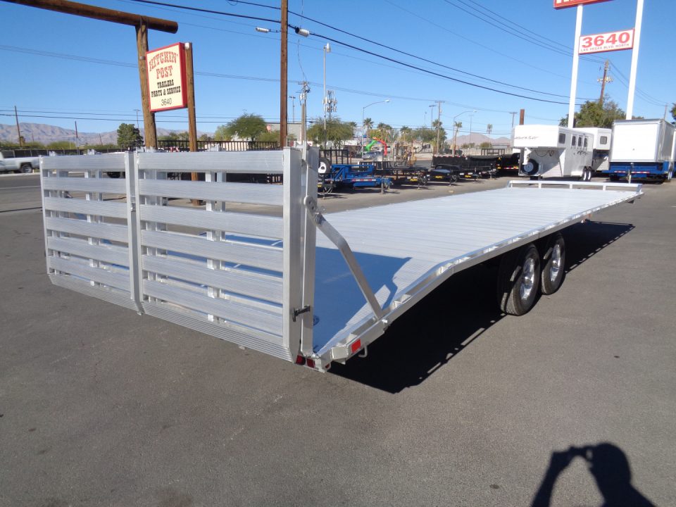 New 2026 Aluma * 1030H * 30Ft Tandem Axle Deck Over 10k Aluminum Utility Trailer